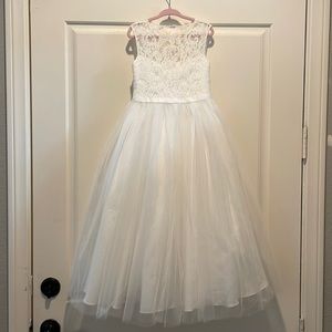 BHLDN Skye Dress, Cream, Girls size 4